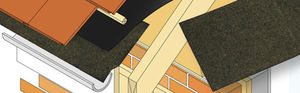 roof waterproofing membrane / strip type / bituminous