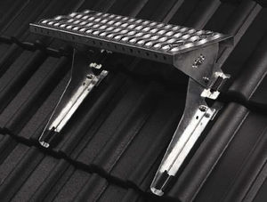 metal access grid for maintenance work / for roofs