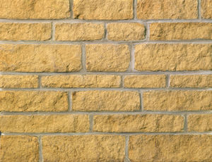 natural stone cladding / limestone / textured / brickwork