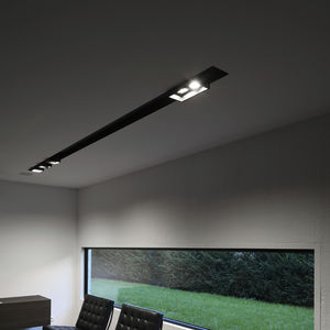 recessed downlight / LED / rectangular / aluminum
