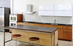MDF decorative panel / for interior / smooth / wood look