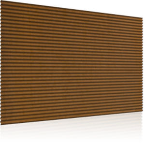COR-TEN® steel cladding / ribbed / sheet / for ventilated facades