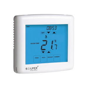 programmable thermostat / wall-mounted / for heating / touchscreen