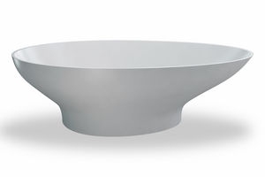 free-standing bathtub / oval / acrylic