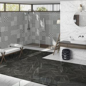 indoor tile / wall / porcelain stoneware / rectangular