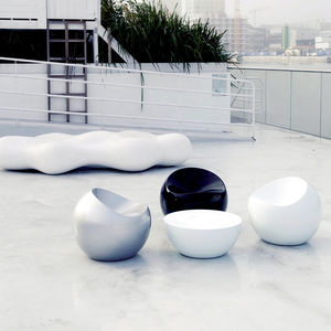 contemporary chair / ABS / for public buildings / outdoor