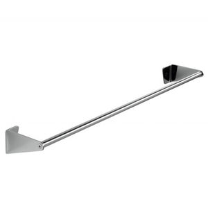 1-bar towel rack / wall-mounted / stainless steel