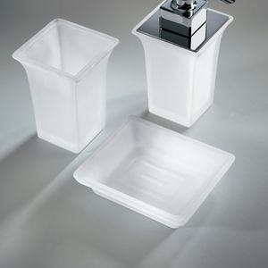 commercial soap dispenser / free-standing / glass / manual