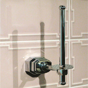 wall-mounted toilet paper dispenser / brass