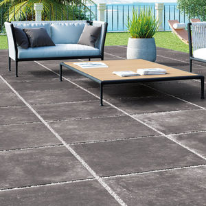 outdoor tile / floor / porcelain stoneware / polished