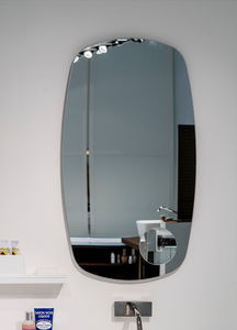 wall-mounted mirror / contemporary / oval / square