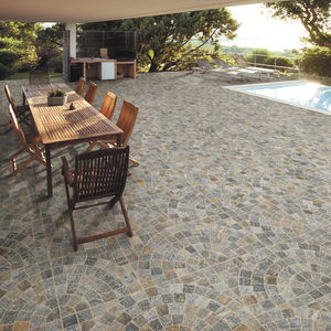 outdoor tile / floor / porcelain stoneware / 60x60 cm