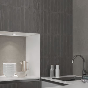 indoor tile / wall / porcelain stoneware / rectangular