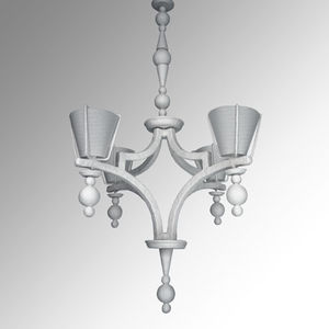 contemporary chandelier / plaster / composite / handmade