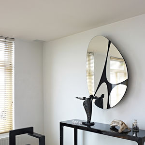 wall-mounted mirror / original design / oval