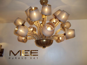 traditional chandelier / crystal / metal / incandescent