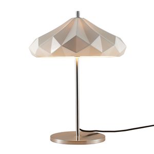table lamp / contemporary / porcelain / chromed metal