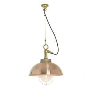 pendant lamp / traditional / glass / bronze
