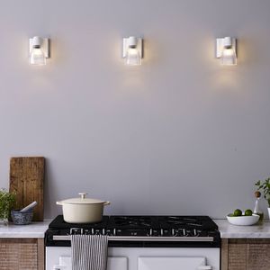 contemporary wall light / glass / porcelain / halogen