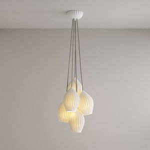 pendant lamp / contemporary / metal / porcelain