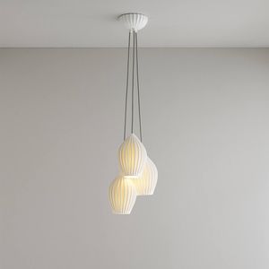 pendant lamp / contemporary / metal / porcelain