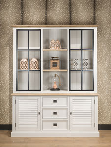 traditional china cabinet / oak