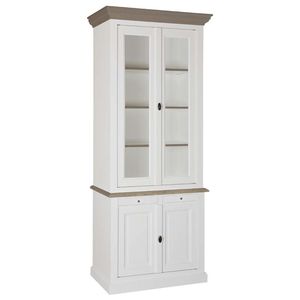 traditional display case / oak