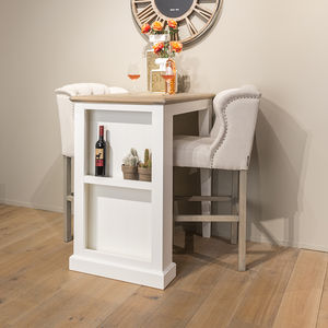 traditional high bar table / oak / MDF / pine