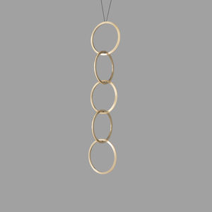 pendant lamp / contemporary / brass / LED