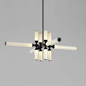 contemporary chandelier / glass / aluminum / LED