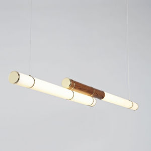 pendant lamp / contemporary / acrylic / brass