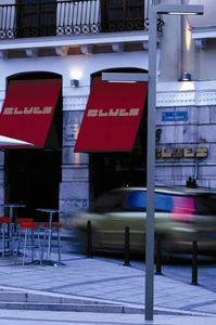 urban lamppost / contemporary / steel / fluorescent