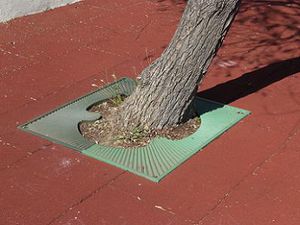polyethylene tree grate / square