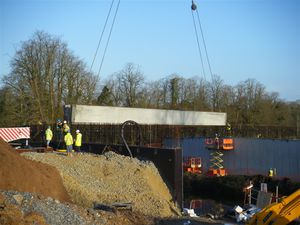 prestressed concrete beam / rectangular / for bridge