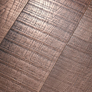 engineered parquet floor / glued / oak / metallized