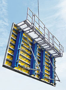 frame formwork / modular / metal / wall