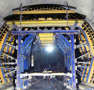 modular formwork / metal / for tunnels