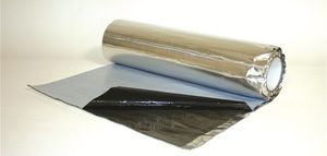 butyl rubber waterproofing membrane / for roofs / insulating / self-adhesive