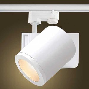 LED track light / round / metal / commercial