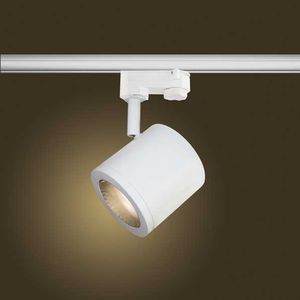 LED track light / round / metal / commercial