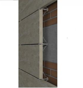 metal fastening system / stainless steel / for ventilated facades / for facade cladding