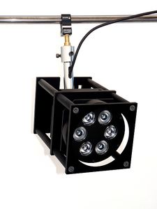 LED track light / square / aluminum / commercial