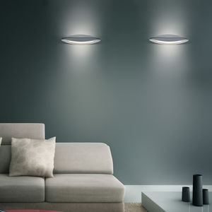 contemporary wall light / aluminum / LED / halogen