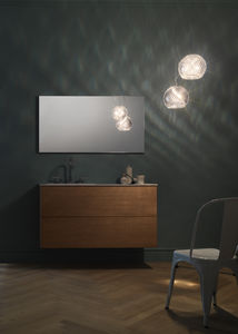 pendant lamp / contemporary / metal / crystal