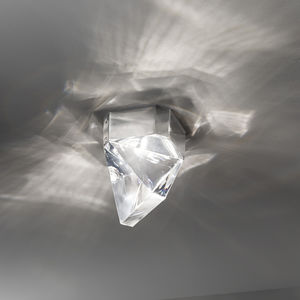 contemporary ceiling light / glass / aluminum / LED
