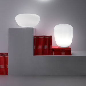 table lamp / contemporary / glass / blown glass