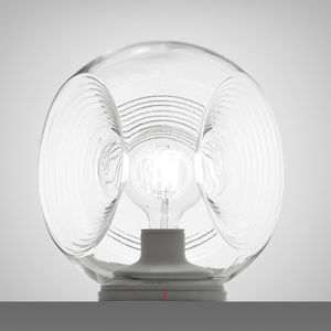 table lamp / contemporary / metal / glass