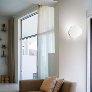contemporary wall light / aluminum / LED / round