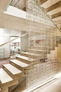 contemporary ceiling light / linear / glass / LED