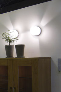 contemporary wall light / stainless steel / glass / LED
